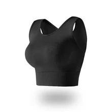 Soutien gorge de sport pour femmes, solide, haut de Yoga, coussin de Fitness, vêtements actifs pour filles, entraînement, course, respirant, doux, taille unique, A D  (2)