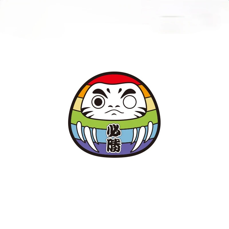 Японская стильная Автомобильная наклейка Daruma с боковым окном Виниловая