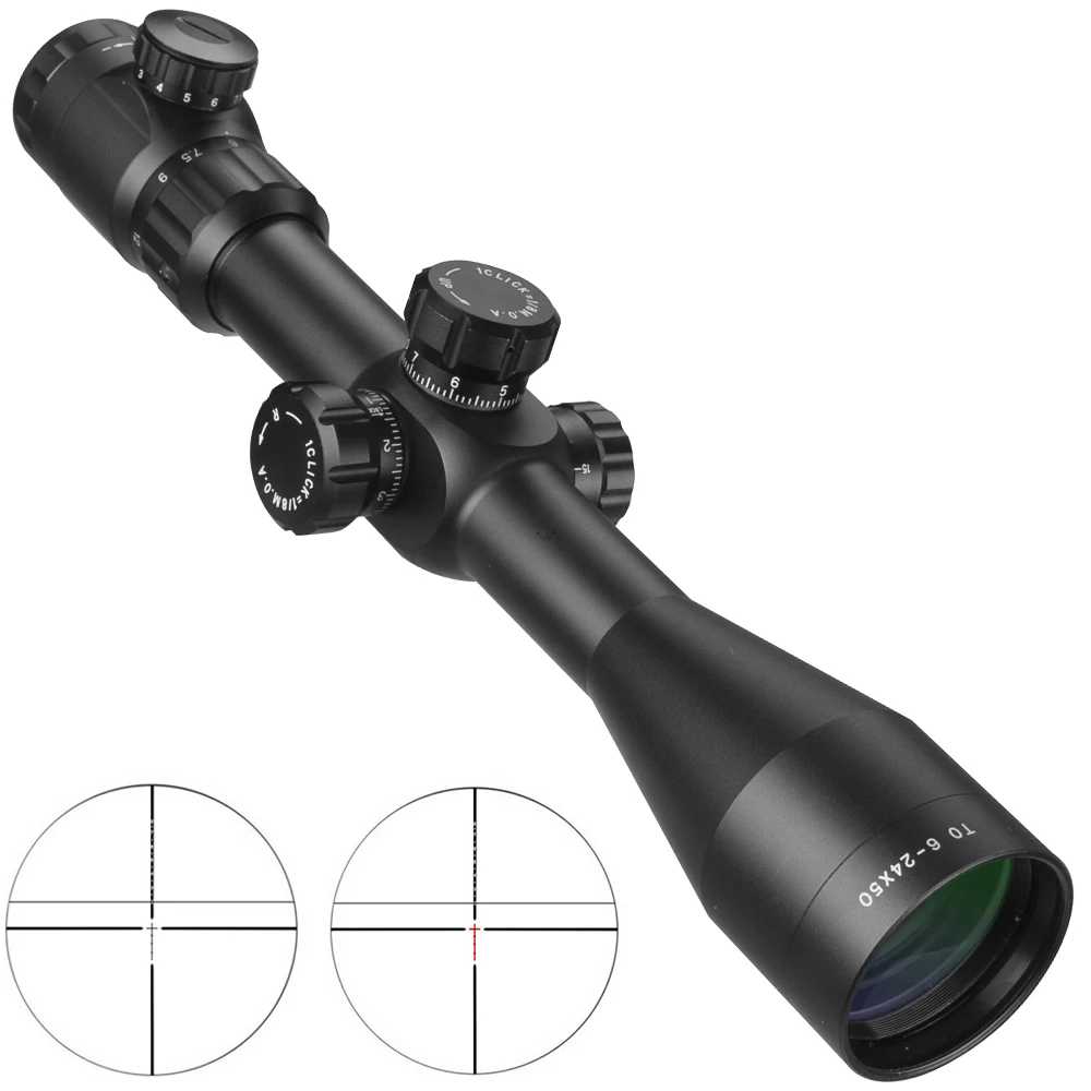 Тактический оптический прицел для охоты 6 24x50|Оптические прицелы| |