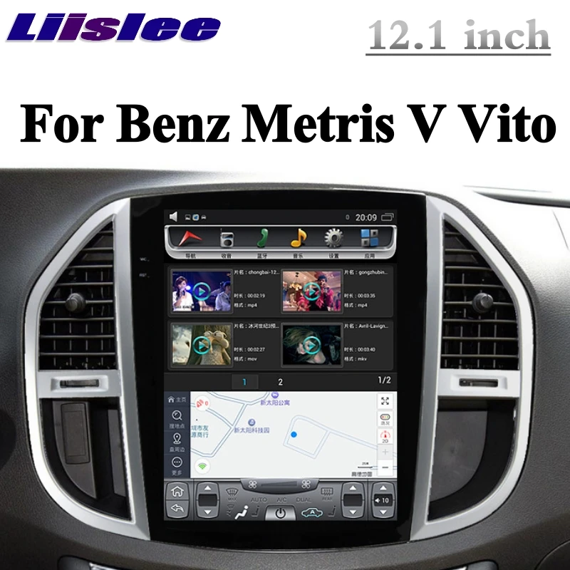 Автомобильный мультимедийный плеер NAVI для Mercedes Benz MB Viano Vito V Class Metris Marco Polo EQV 2014 ~ 2019