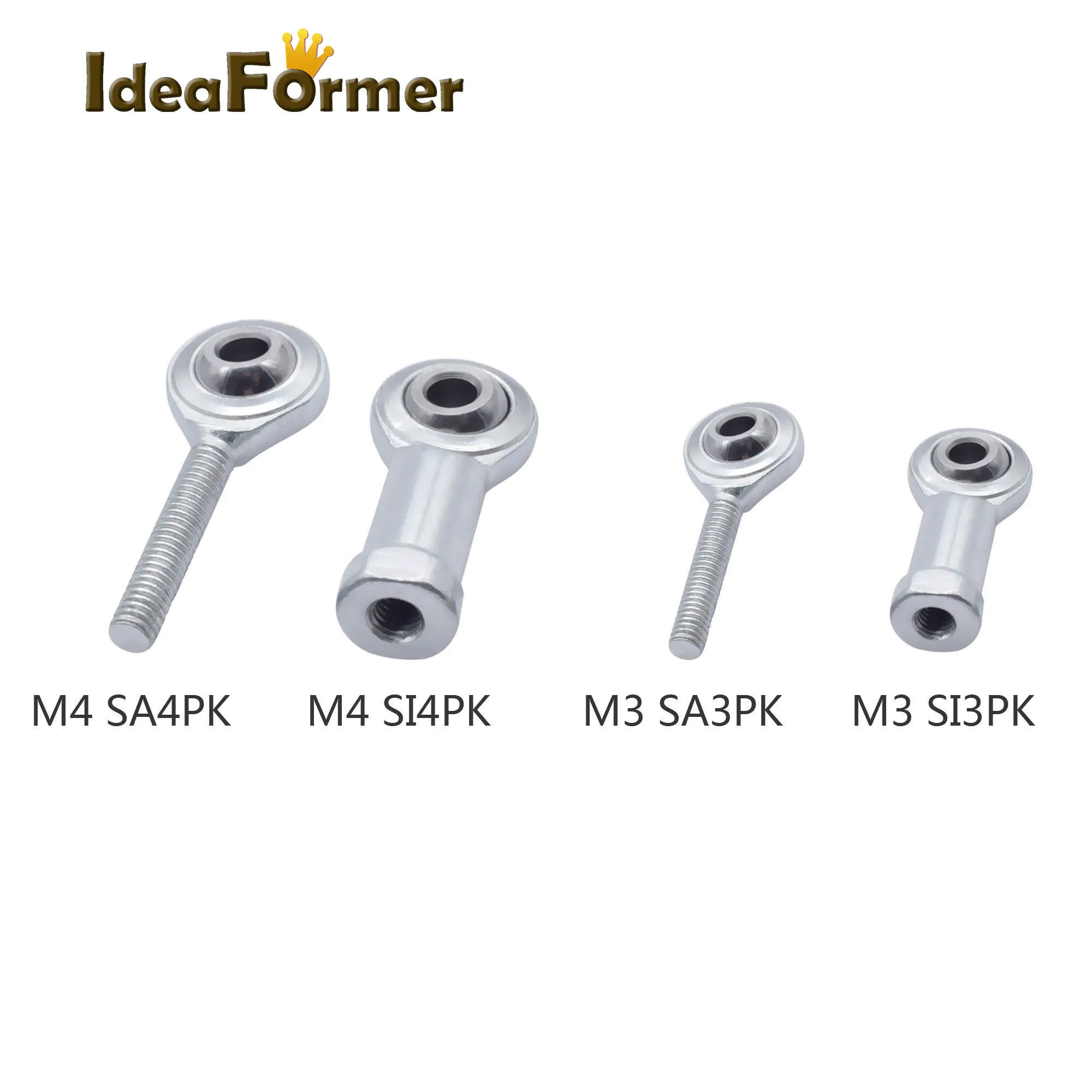 

SI3PK SA3PK SI4TK SI4TK NHS rod end joint bearing right or left hand thread M3 M4 rod end bearing Delta Kossel 3D Printer