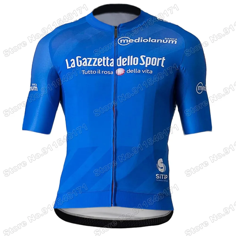 

Summer 2021 Tour De Italia Italy Men Cycling Short Sleeve Set Jersey Bike Bib Shorts Breathable MTB Racing Maillot