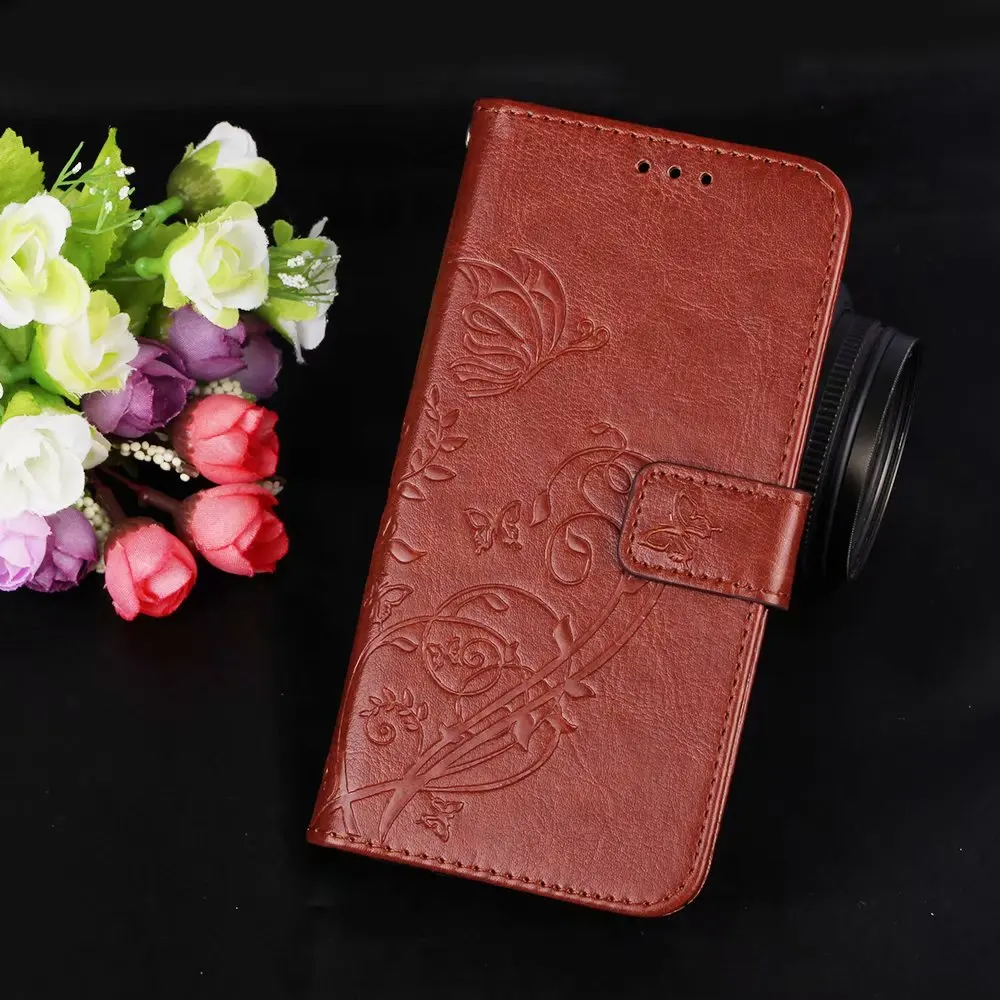 Brown Чехол-книжка с откидной крышкой для SAMSUNG Galaxy J1 6() J120F J120H J120ZN SM-J120FN J12016 из искусственной кожи, чехол-бумажник, чехол из ТПУ с полным корпусом - Цвет: Brown