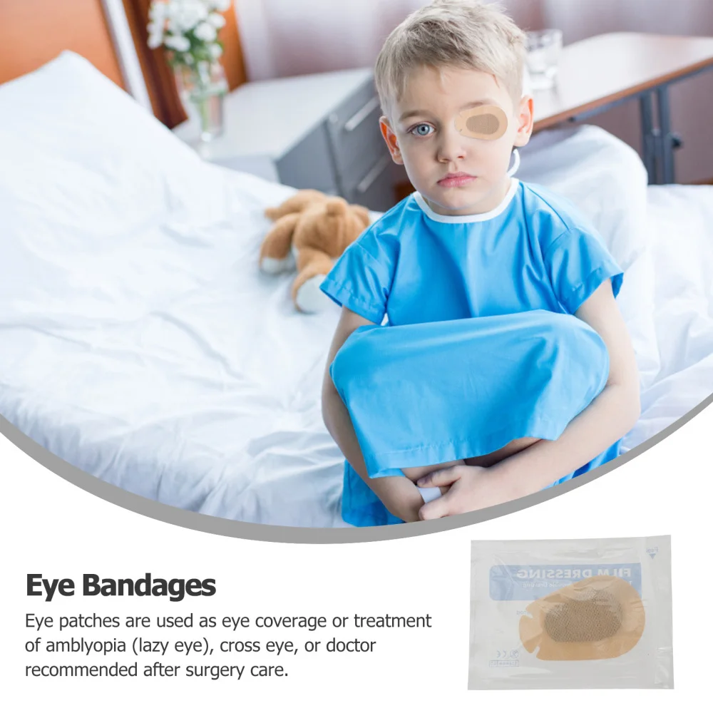 

60pcs Non-woven Light Blocking Eye Patch Lazy Eye Patch Eye Pad for Kids
