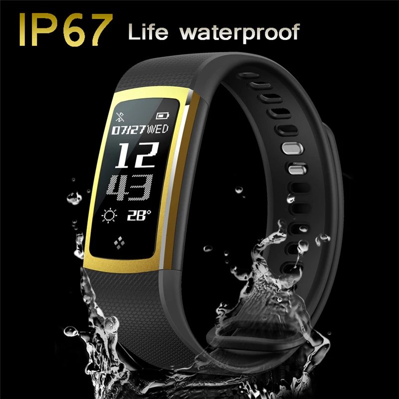 LIGE для мужчин женщин smart watch сердечного ритма измеритель артериального давления