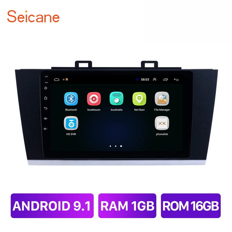 Seicane GPS автомобиль 9 &quotHD Android9.1 Авторадио для Subaru Legacy 2015 2016 2017 2018 с HD сенсорным