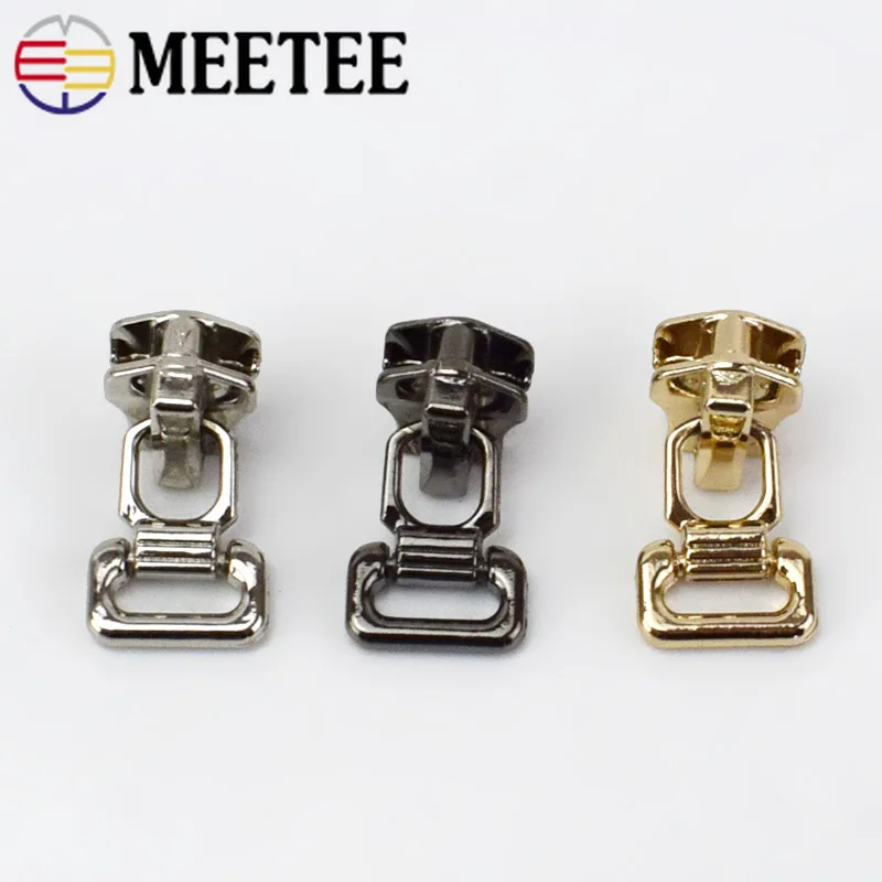 10/30/50pcs 5# Zipper Head Auto Lock Zipper Sliders for Metal Zipper Repair Kits DIY Sewing Accessories G3-3