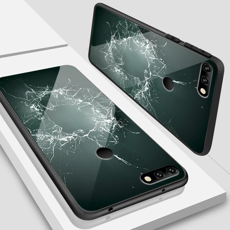 W353 Для Huawei Honor 6X 7A 7X 7C 8A 8X9 облегченное закаленное стекло крышка Y6 Y9 Y7 премьер-профессионал Magic2 Роскошные Защитные чехлы для телефонов - Цвет: W353