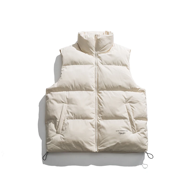 2021 men's Vest Jacket men's new autumn warm sleeveless solid color trend jacket men's winter casual vest 3XL vest