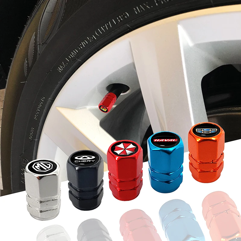 

4pcs Car Tire Dust Cover Metal Valve Auto Parts for Umbrella C4 Lounge Mg Zs Ev Corporation Changan Holden Acura Car Accessories