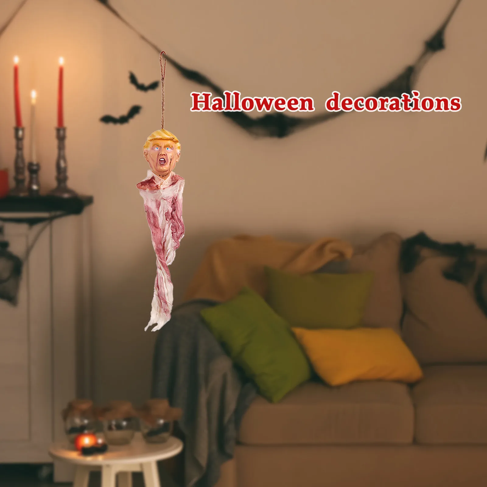 Украшение на Хэллоуин 2 шт. подвесная кукла страшное украшение страшный