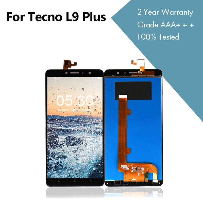 Для Tecno L9 Plus ЖК дисплей сенсорный дигитайзер сборка панель для дисплей|Экраны