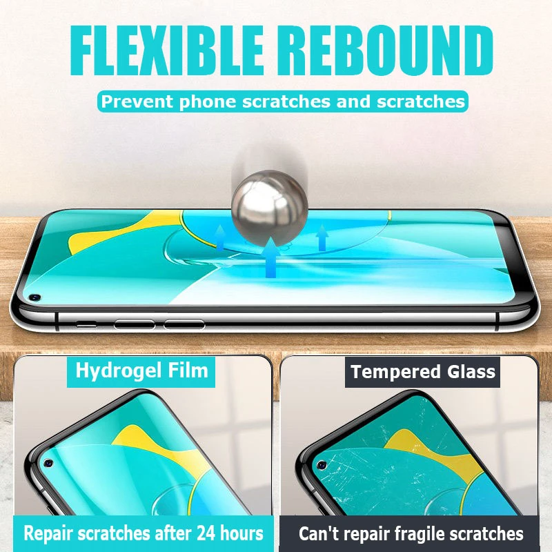 

3 2 1Pcs 999D Full Cover Hydrogel Film For Huawei Honor 8X 9X Pro 8A 8S 9 10 Lite Honor 30 20 Pro 30S Screen Protector Not Glass