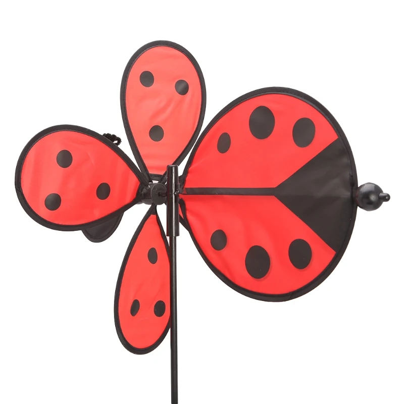 

Bee Ladybug Windmill Whirligig Wind Spinner Home Yard Garden Decor Kids Toys 40JC