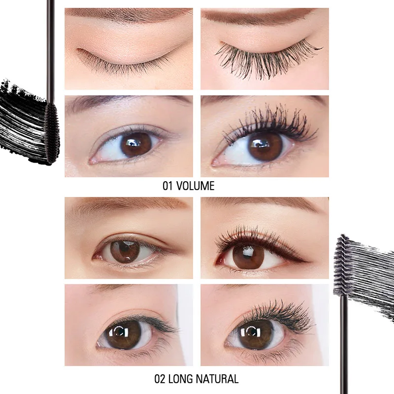 

NEW Waterproof Mascara Double Head Thick Fiber Long Curling Eyelash Makeup EY669