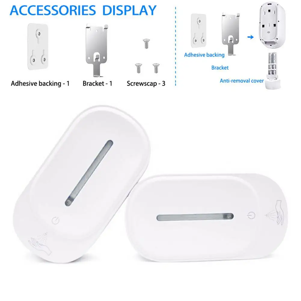 

Automatic Soap Dispenser Touchless Sensor Liquid Soap Dispensers Wall Mount Shampoo Shower Gel Detergent Bottle For Hotel Home