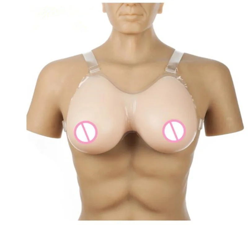 

2020 New Silicon Breast Forms1200g/pair Beige Silicone Artificial Fake Boobs Mastectomy Crossdresser Breasts Drag Queen Shemale