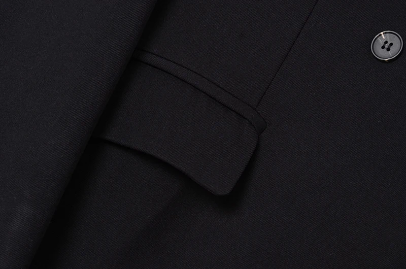 

Double Women Black Breasted Long Vintage Blazer New Lapel Long Sleeve Loose Jacket Fashion Spring Autumn 2021 1DD0387