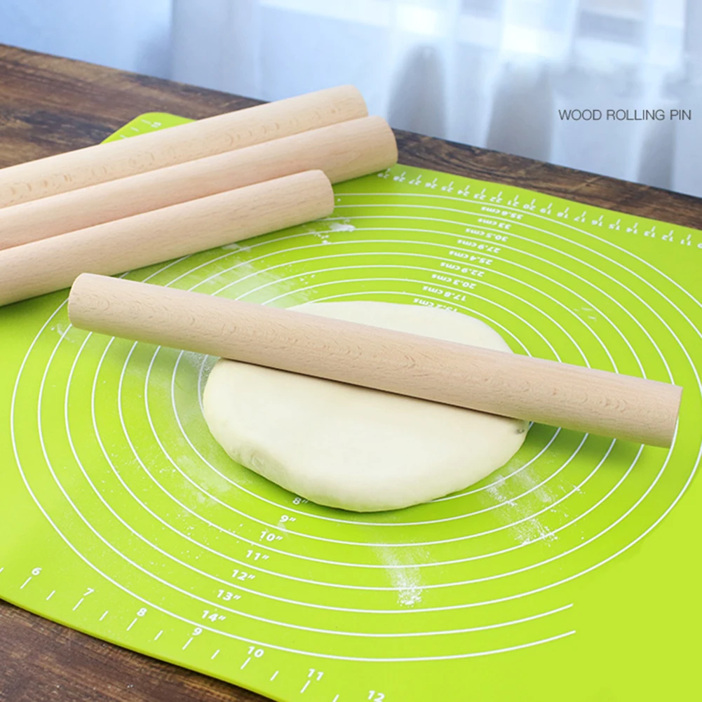 Большие твердые деревянные скалки для пиццы хлеба печенья выпечки инструмент