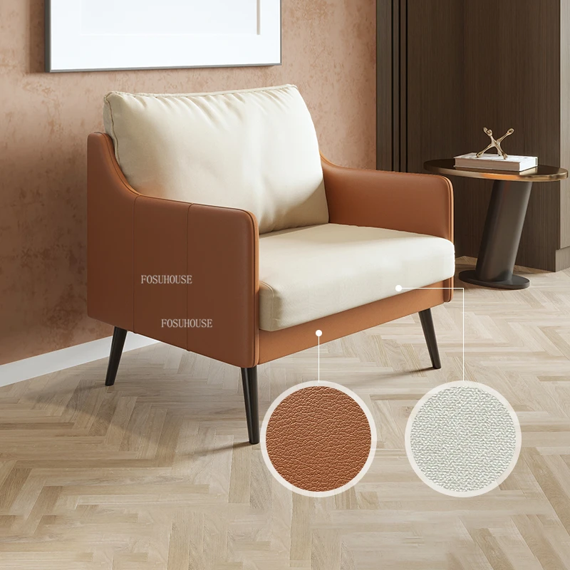 Диван-подлокотник тканевый для гостиной простая современная мебель в