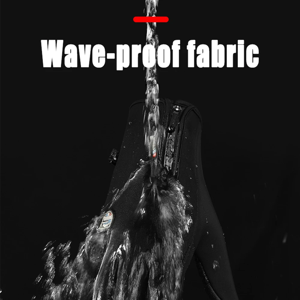 Уличные перчатки теплые и водонепроницаемые лыжные женские мужские