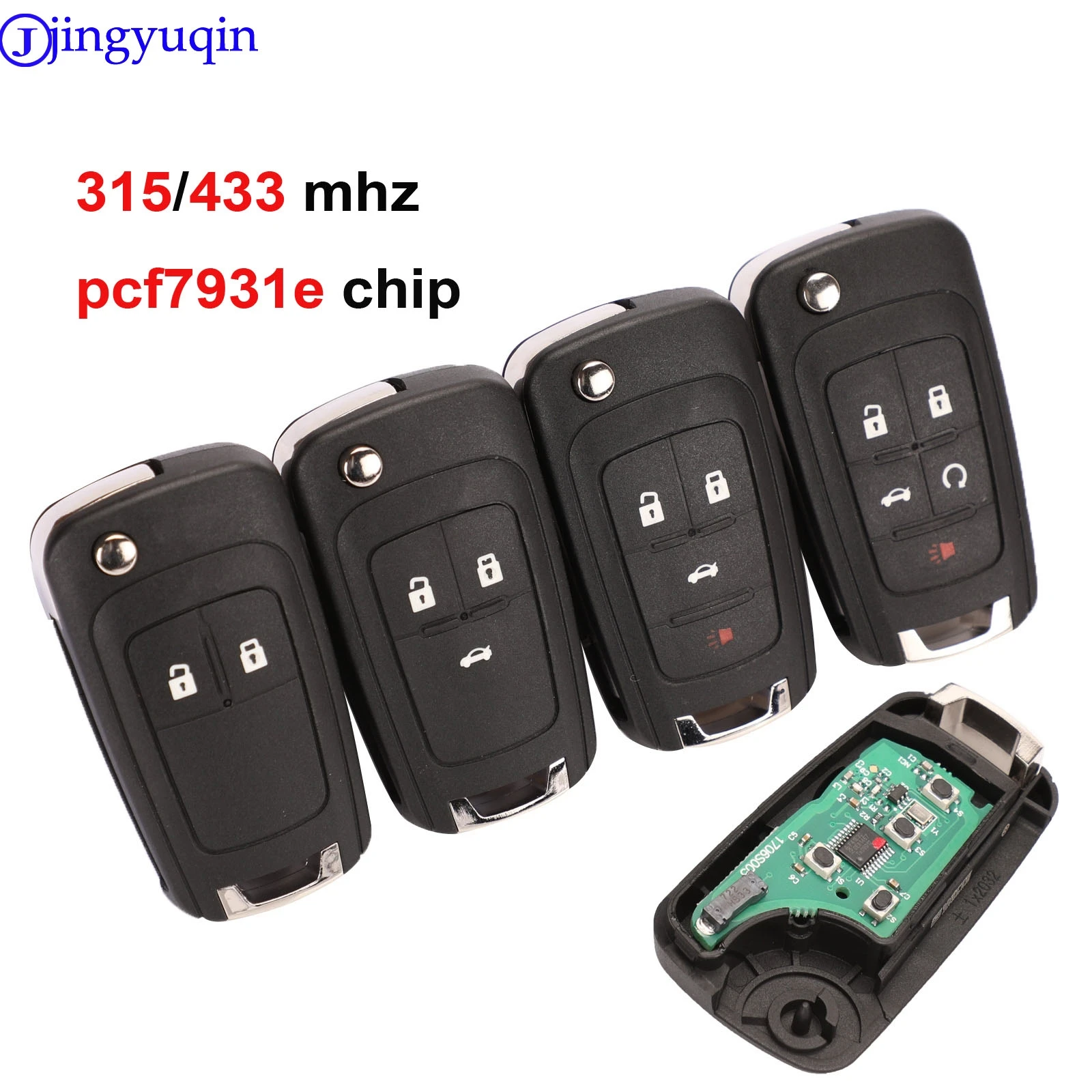 Пульт дистанционного управления jingyuqin для Chevrolet Malibu Cruze Aveo Spark Sail 2/3/4 кнопки 433/315