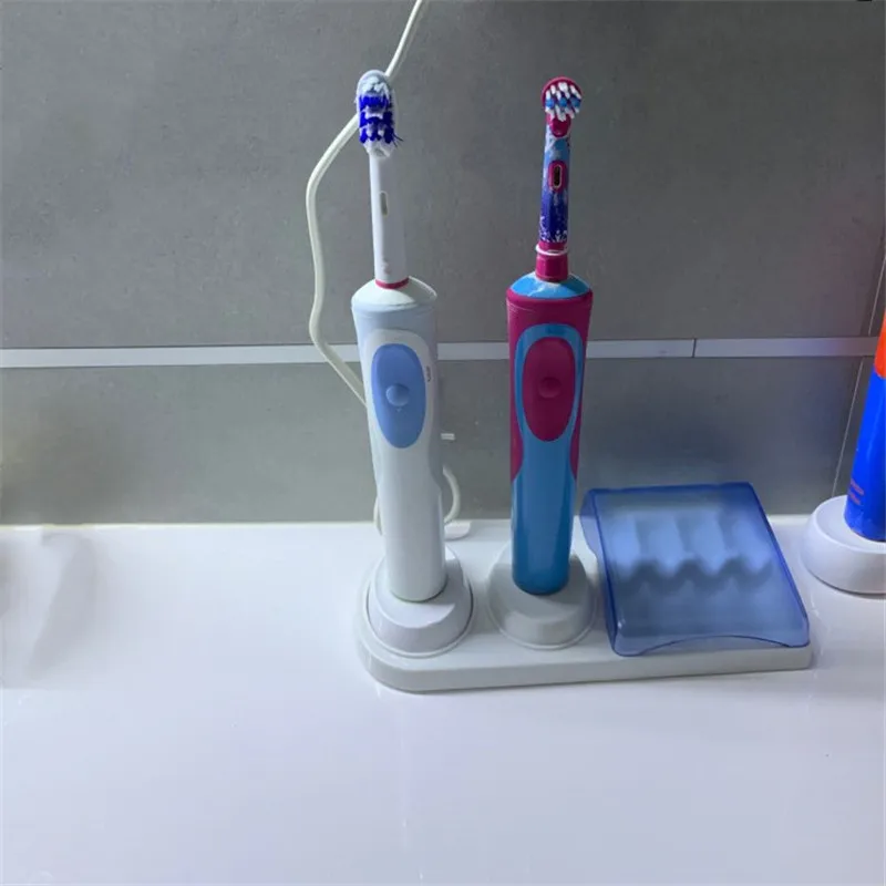 

Electric Toothbrush Holder Bracket Bathroom Stander With Dust-proof Cover Base Support Holder Tooth Brush Head Base Charger Hole