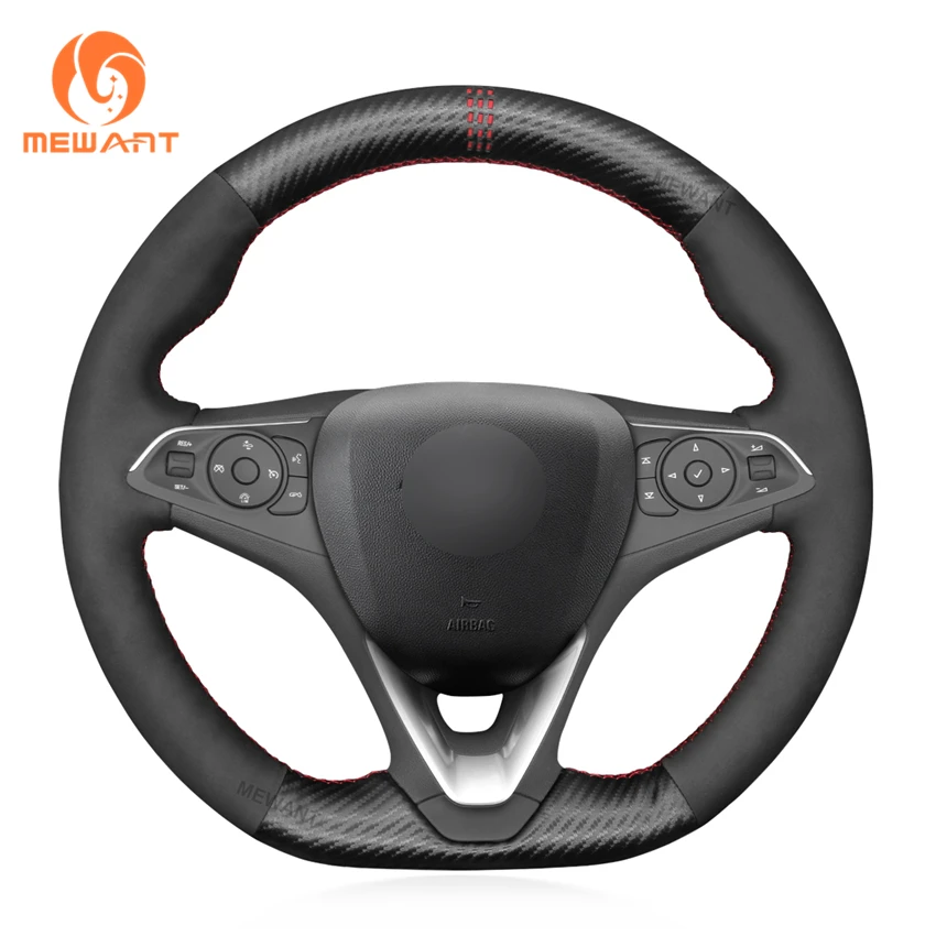 

MEWANT черная замшевая накладка на руль для Opel Astra K Corsa F Combo E Grandland X Insignia CT Mokka Vauxhall Holden Calais