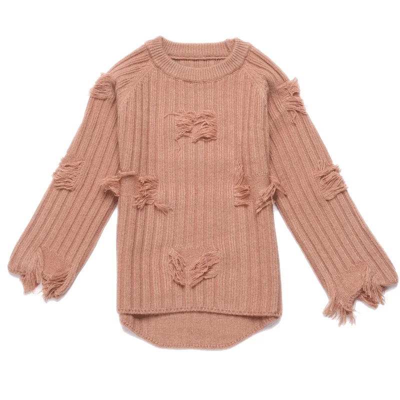 Новый осенне-зимний свитер для маленьких девочек коллекция 2019 года одежда