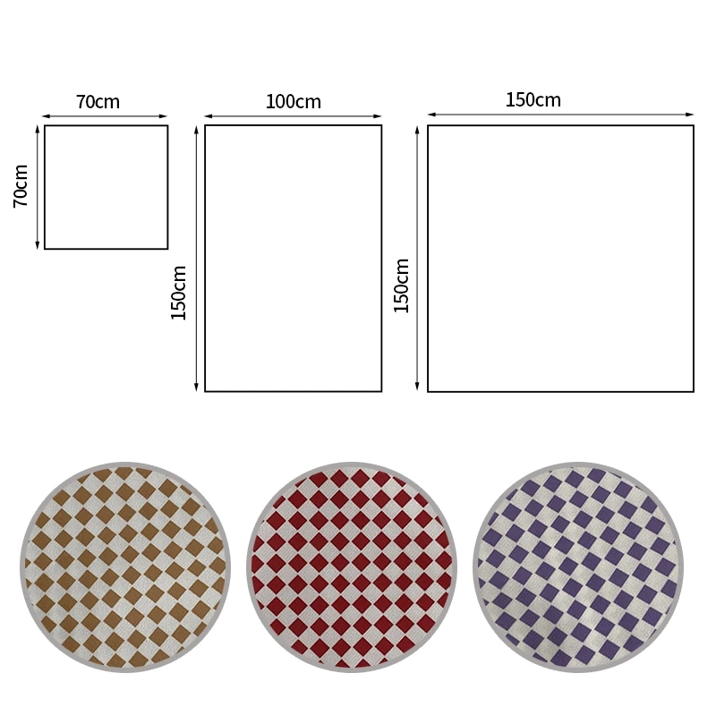 Ins Black White Checkerboard Tablecloth Home Dining Table Cloth Cafe Restaurant Checkered Cover Soft Background | Дом и сад