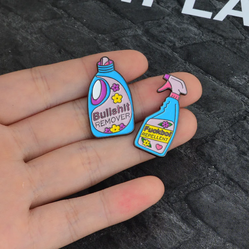 Новинка стильная брошь на лацкан для стирки Милая воротник джинсов аксессуары |