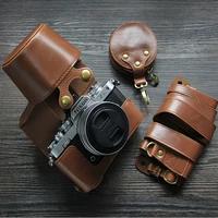 luxury z fc case pu leather camera case z50 bag for nikon zfc z fc z50 camera bag open battery strap mini case