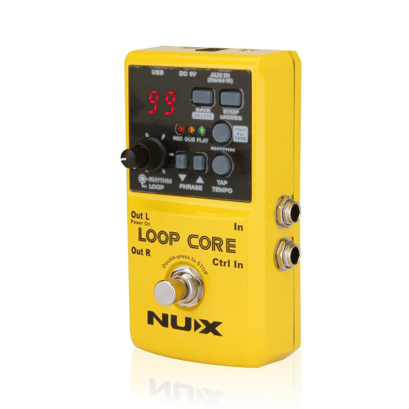 NUX Loop Core Looper гитарный эффект педаль 6 часов время записи 99 пользовательских