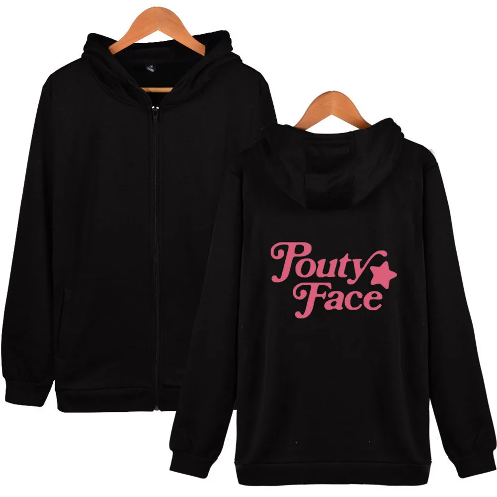 The Hype House Addison Rae Merch Hoodies Hooded Sweatshirts Men/Women Print Pouty Face Hoodie Fashion Unisex Tracksuit Clothes | Женская