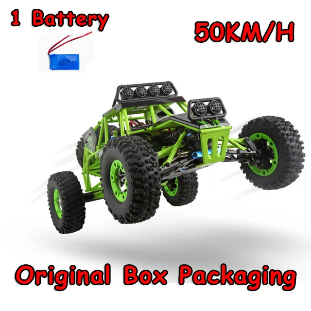 12428 1 battery WLtoys супер мощный Радиоуправляемый автомобиль 12428-B 1:12 2,4G 4WD 50 км/ч Электрический пульт дистанционного управления для скалолазания внедорожника высокоскоростная радиоуправляемая Игрушечная машина - Цвет: 12428 1 battery