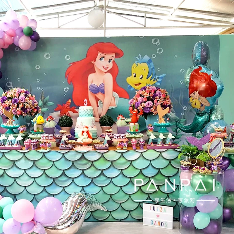 Русалка Алюминиевые шарики для свадебного украшения вечерние принадлежности