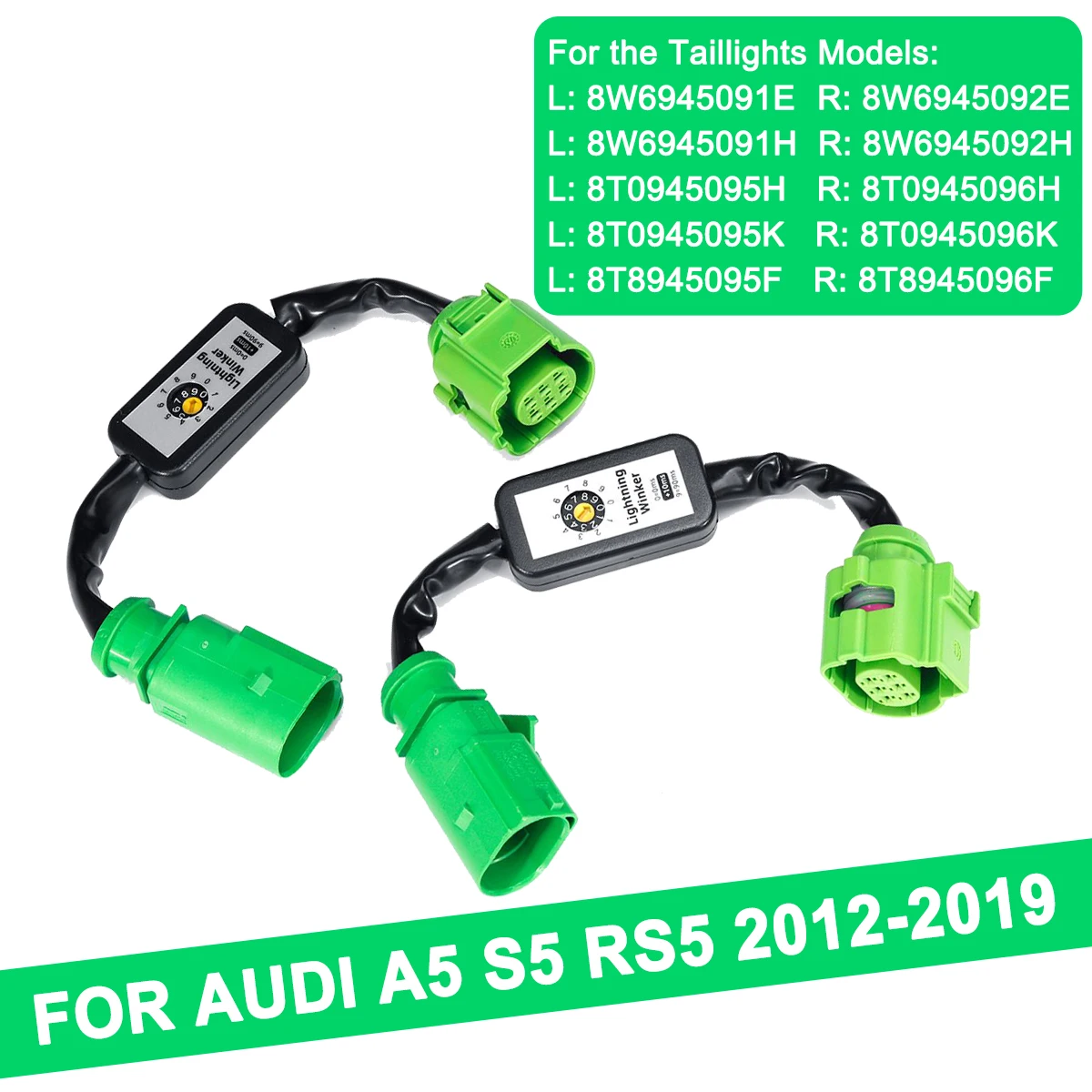 

2Pcs For Audi A5 S5 RS5 2012-2019 Car Light Dynamic Turn Signal Indicator LED Taillight Add-on Module Cable Wire Harness