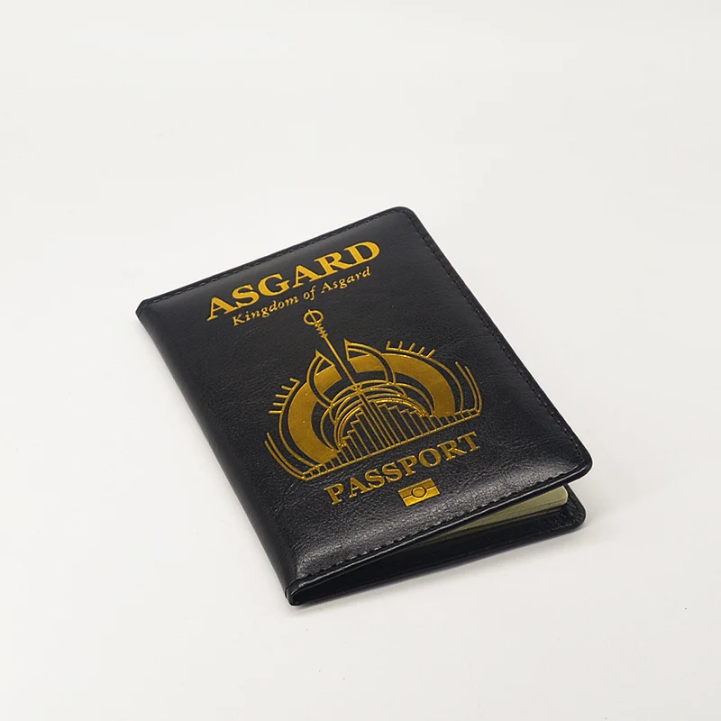 Чехол для паспорта Asgard черный чехол-кошелек из искусственной кожи путешествий