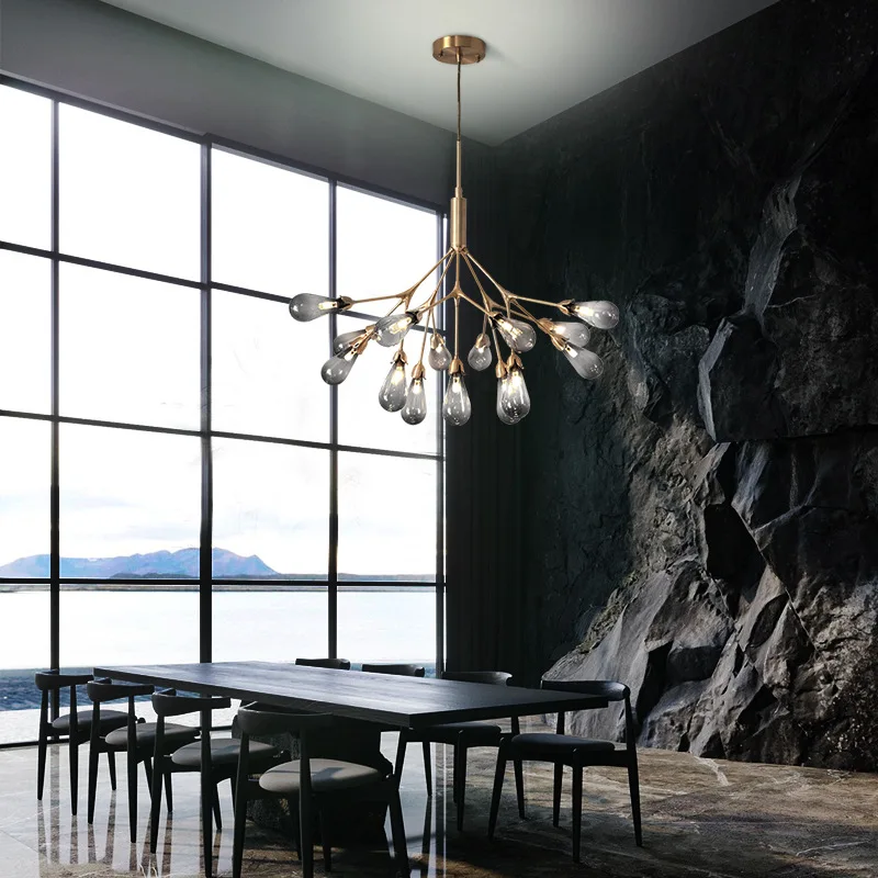 

modern led glass ball lustre pendente luminaire suspendu hanglamp kitchen fixtures pendant lights chandelier dining room