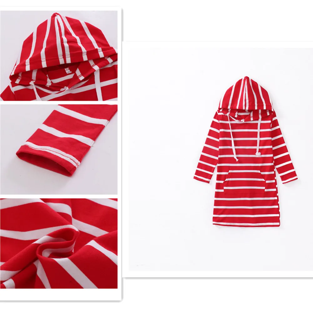 2019 Весенние платья для девочек на каждый день комплект одежды в полоску с