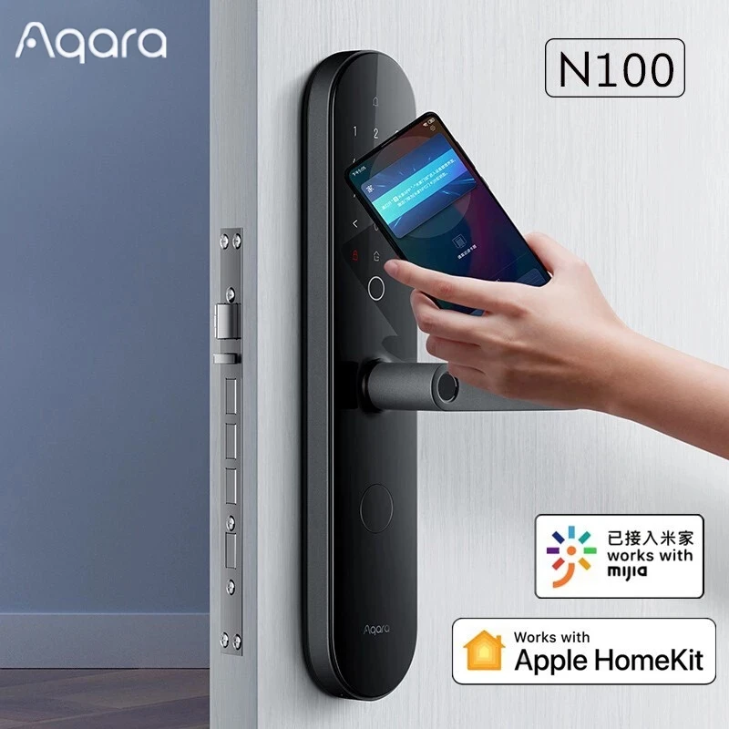 Умный дверной замок Aqara N100 разблокировка по отпечатку пальца Bluetooth пароль звонок