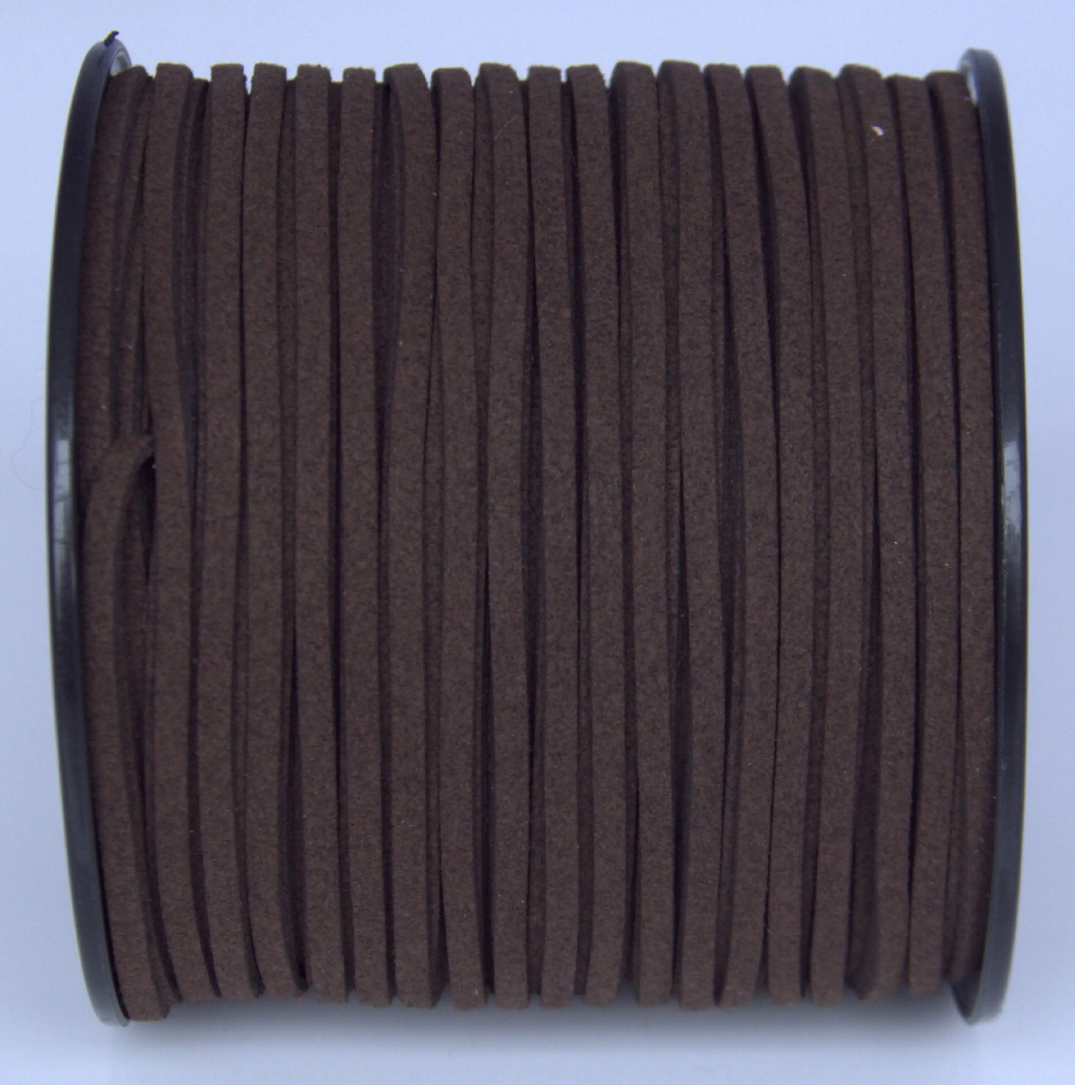 100 ярдов 3 мм темно-коричневая замшевая кожаная веревка для изготовления