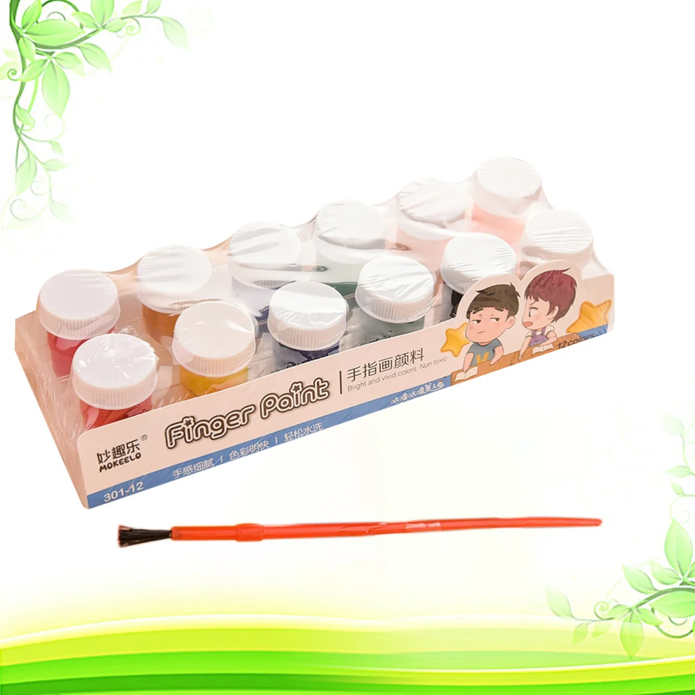 

6 pcs Colorful Finger Painting Diy Safe Washable Finger Painting Educational Color Graffiti Painting for Kids Baby