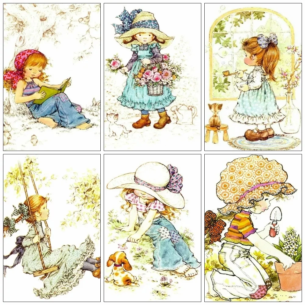 Алмазная 5D картина с полными стразами портрет девушки сделай сам номером