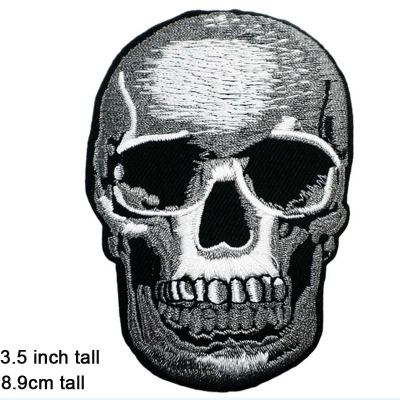 &quotСкелетная&quot Жнецов приклеивающиеся утюгом нашивки одежда с вышивкой патч для