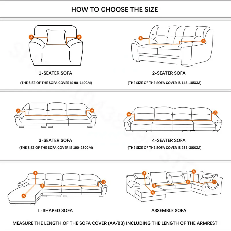 Elastic Sofa Cover Stretch Sectional Corner Couch Universal For Living Room 1/2/3/4 Slipcover L Shaped need buy 2pcs | Дом и сад