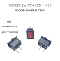 5pcs kcd11 101 3a250v ship switch small instrument rocker power button 2 gear 2pin
