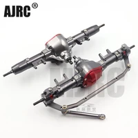 1set 110 rc car complete alloy front and rear axle with arm cnc machined for 110 rc crawler axial scx10 rc4wd s242