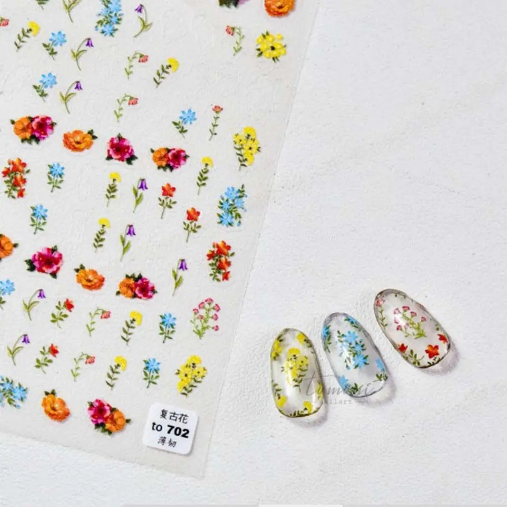 

Japanese Retro Rose 5D Adhesive DIY Nail Art Nail Art Decoration Flowers Nail Art Sticker Manicure Accessories