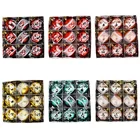 9 шт.компл. Рождественские шары 6 см золотой красный Санта Снеговик печать Рождественская елка подвесной шар с новым годом украшение для дома подарки